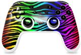 Skin Decal Wrap works with Original Google Stadia Controller Rainbow Zebra Skin Only CONTROLLER NOT INCLUDED