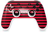 Skin Decal Wrap works with Original Google Stadia Controller Stripes Red Skin Only CONTROLLER NOT INCLUDED