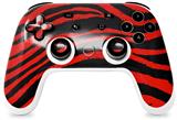 Skin Decal Wrap works with Original Google Stadia Controller Zebra Red Skin Only CONTROLLER NOT INCLUDED