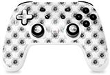 Skin Decal Wrap works with Original Google Stadia Controller Kearas Daisies Black on White Skin Only CONTROLLER NOT INCLUDED