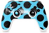 Skin Decal Wrap works with Original Google Stadia Controller Kearas Polka Dots Black And Blue Skin Only CONTROLLER NOT INCLUDED