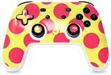 Skin Decal Wrap works with Original Google Stadia Controller Kearas Polka Dots Pink And Yellow Skin Only CONTROLLER NOT INCLUDED