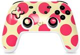 Skin Decal Wrap works with Original Google Stadia Controller Kearas Polka Dots Pink On Cream Skin Only CONTROLLER NOT INCLUDED
