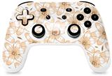 Skin Decal Wrap works with Original Google Stadia Controller Flowers Pattern 15 Skin Only CONTROLLER NOT INCLUDED