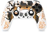 Skin Decal Wrap works with Original Google Stadia Controller Cartoon Skull Orange Skin Only CONTROLLER NOT INCLUDED