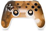 Skin Decal Wrap works with Original Google Stadia Controller Bokeh Hex Orange Skin Only CONTROLLER NOT INCLUDED