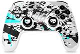 Skin Decal Wrap works with Original Google Stadia Controller Baja 0018 Neon Teal Skin Only CONTROLLER NOT INCLUDED