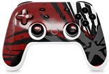 Skin Decal Wrap works with Original Google Stadia Controller Baja 0040 Red Dark Skin Only CONTROLLER NOT INCLUDED