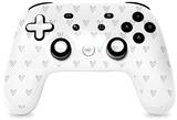 Skin Decal Wrap works with Original Google Stadia Controller Hearts Light Green Skin Only CONTROLLER NOT INCLUDED