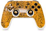 Skin Decal Wrap works with Original Google Stadia Controller Folder Doodles Orange Skin Only CONTROLLER NOT INCLUDED