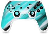 Skin Decal Wrap works with Original Google Stadia Controller Paint Blend Teal Skin Only CONTROLLER NOT INCLUDED