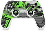 Skin Decal Wrap works with Original Google Stadia Controller Baja 0032 Neon Green Skin Only CONTROLLER NOT INCLUDED