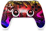 Skin Decal Wrap works with Original Google Stadia Controller Liquid Metal Chrome Flame Hot Skin Only CONTROLLER NOT INCLUDED