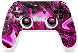 Skin Decal Wrap works with Original Google Stadia Controller Liquid Metal Chrome Hot Pink Fuchsia Skin Only CONTROLLER NOT INCLUDED