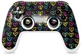 Skin Decal Wrap works with Original Google Stadia Controller Kearas Hearts Black Skin Only CONTROLLER NOT INCLUDED