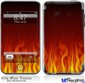 iPod Touch 2G & 3G Skin - Fire Flames on Black