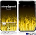 iPod Touch 2G & 3G Skin - Fire Flames Yellow