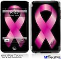 iPod Touch 2G & 3G Skin - Hope Breast Cancer Pink Ribbon on Black