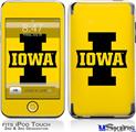 iPod Touch 2G & 3G Skin - Iowa Hawkeyes 04 Black on Gold