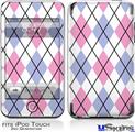 iPod Touch 2G & 3G Skin - Argyle Pink and Blue