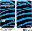 iPod Touch 2G & 3G Skin - Zebra Blue