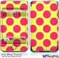 iPod Touch 2G & 3G Skin - Kearas Polka Dots Pink And Yellow