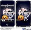 iPod Touch 2G & 3G Skin - Halloween Jack O Lantern Pumpkin Bats and Zombie Mummy