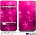 iPod Touch 2G & 3G Skin - Bokeh Butterflies Hot Pink