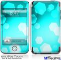 iPod Touch 2G & 3G Skin - Bokeh Hex Neon Teal