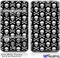 iPod Touch 2G & 3G Skin - Skull Crossbones Pattern