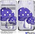 iPod Touch 2G & 3G Skin - Mushrooms Purple