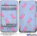 iPod Touch 2G & 3G Skin - Flamingos on Blue
