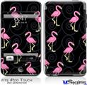 iPod Touch 2G & 3G Skin - Flamingos on Black
