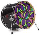 Vinyl Decal Skin Wrap for 20" Bass Kick Drum Head Crazy Dots 01 - DRUM HEAD NOT INCLUDED