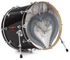 Vinyl Decal Skin Wrap for 20" Bass Kick Drum Head Be My Valentine - DRUM HEAD NOT INCLUDED