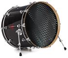 Vinyl Decal Skin Wrap for 20" Bass Kick Drum Head Dark Mesh - DRUM HEAD NOT INCLUDED