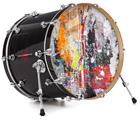 Vinyl Decal Skin Wrap for 20" Bass Kick Drum Head Abstract Graffiti - DRUM HEAD NOT INCLUDED