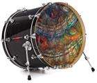 Vinyl Decal Skin Wrap for 20" Bass Kick Drum Head Organic 2 - DRUM HEAD NOT INCLUDED