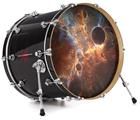 Vinyl Decal Skin Wrap for 20" Bass Kick Drum Head Kappa Space - DRUM HEAD NOT INCLUDED
