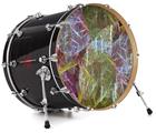 Vinyl Decal Skin Wrap for 20" Bass Kick Drum Head On Thin Ice - DRUM HEAD NOT INCLUDED