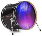 Vinyl Decal Skin Wrap for 20" Bass Kick Drum Head Bent Light Blueish - DRUM HEAD NOT INCLUDED