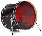 Vinyl Decal Skin Wrap for 20" Bass Kick Drum Head Spider Web - DRUM HEAD NOT INCLUDED