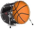 Decal Skin works with most 24" Bass Kick Drum Heads Basketball - DRUM HEAD NOT INCLUDED