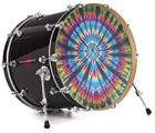 Decal Skin works with most 24" Bass Kick Drum Heads Tie Dye Swirl 101 - DRUM HEAD NOT INCLUDED