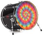 Decal Skin works with most 24" Bass Kick Drum Heads Tie Dye Swirl 102 - DRUM HEAD NOT INCLUDED