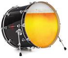 Decal Skin works with most 24" Bass Kick Drum Heads Beer - DRUM HEAD NOT INCLUDED
