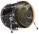 Decal Skin works with most 24" Bass Kick Drum Heads Backwards - DRUM HEAD NOT INCLUDED