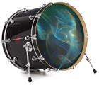 Decal Skin works with most 24" Bass Kick Drum Heads Aquatic - DRUM HEAD NOT INCLUDED