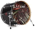 Decal Skin works with most 24" Bass Kick Drum Heads Domain Wall - DRUM HEAD NOT INCLUDED