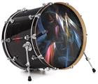 Decal Skin works with most 24" Bass Kick Drum Heads Darkness Stirs - DRUM HEAD NOT INCLUDED